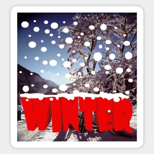 Wintertime. Sticker